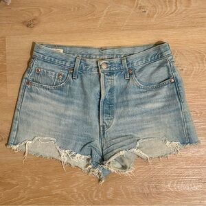 Levi's Classic 501 Frayed Jean Shorts